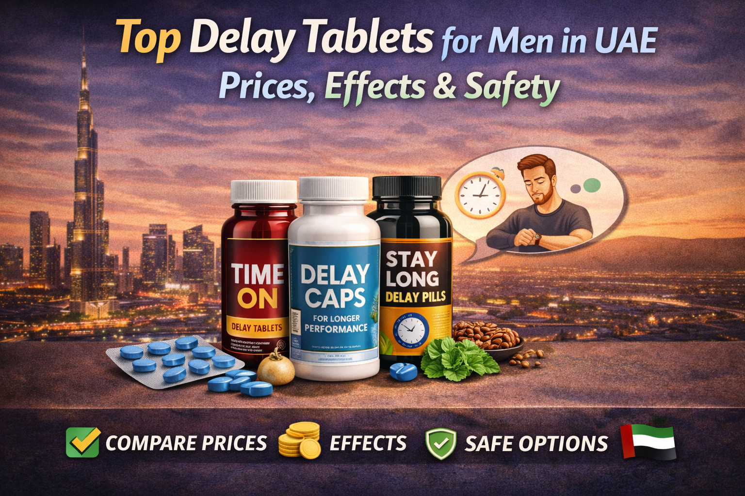 Top Delay Tablets for Men in UAE – Prices, Effects & Safety